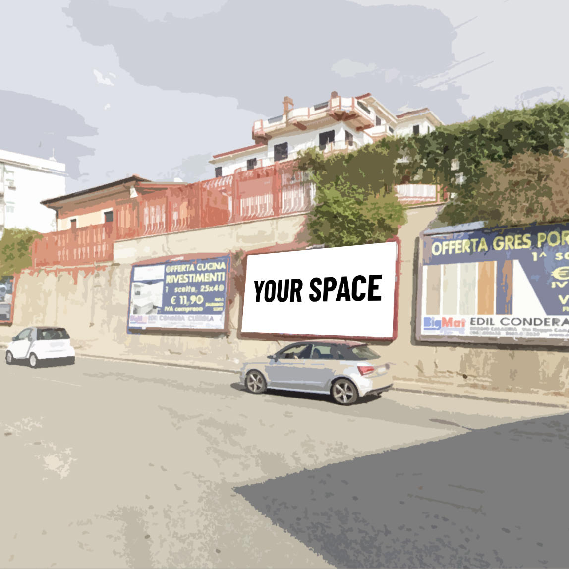SPAZIO PUBBLICITARIO 600 x 300 Via Cardinale Gennaro Portanova (REGGIO CALABRIA) Dal 05/10/2026 al 18/10/2026 14 giorni
